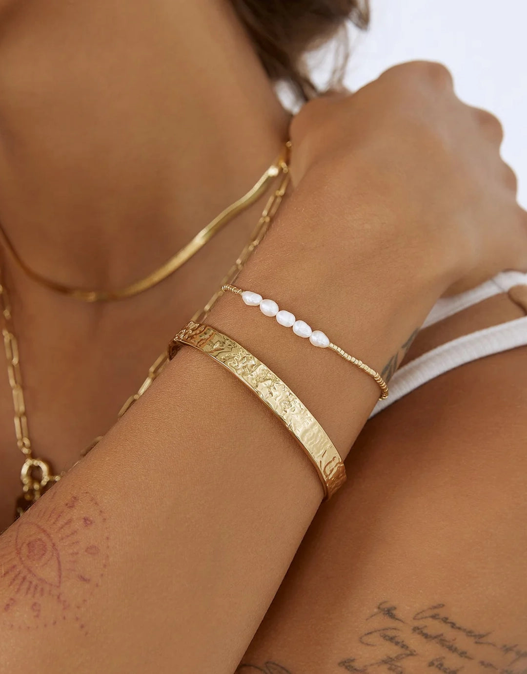Olivia Gold Cuff Bracelet