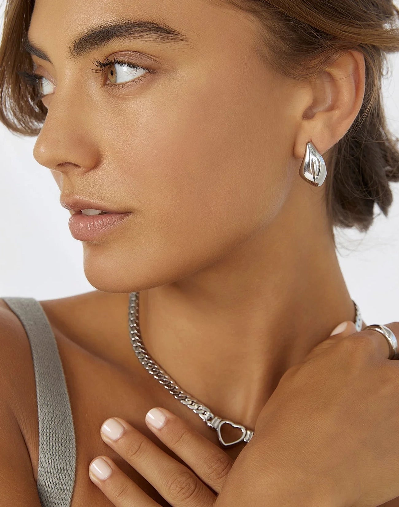 Delphine Silver Earrings