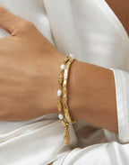 Helios Gold Cuff Bracelet by Arms of Eve - view 7