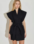 Kimono Top - Black by Maison Essentiele - view 3