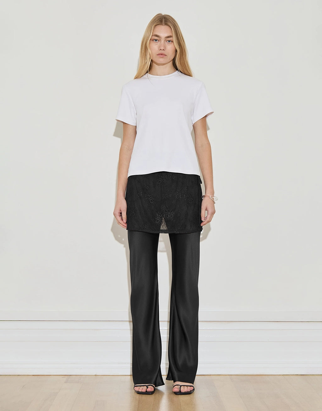 Lace Mini Skirt - Black