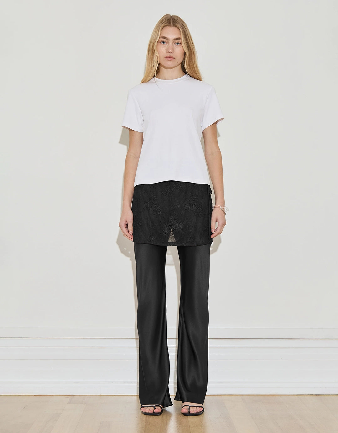 Lace Mini Skirt - Black