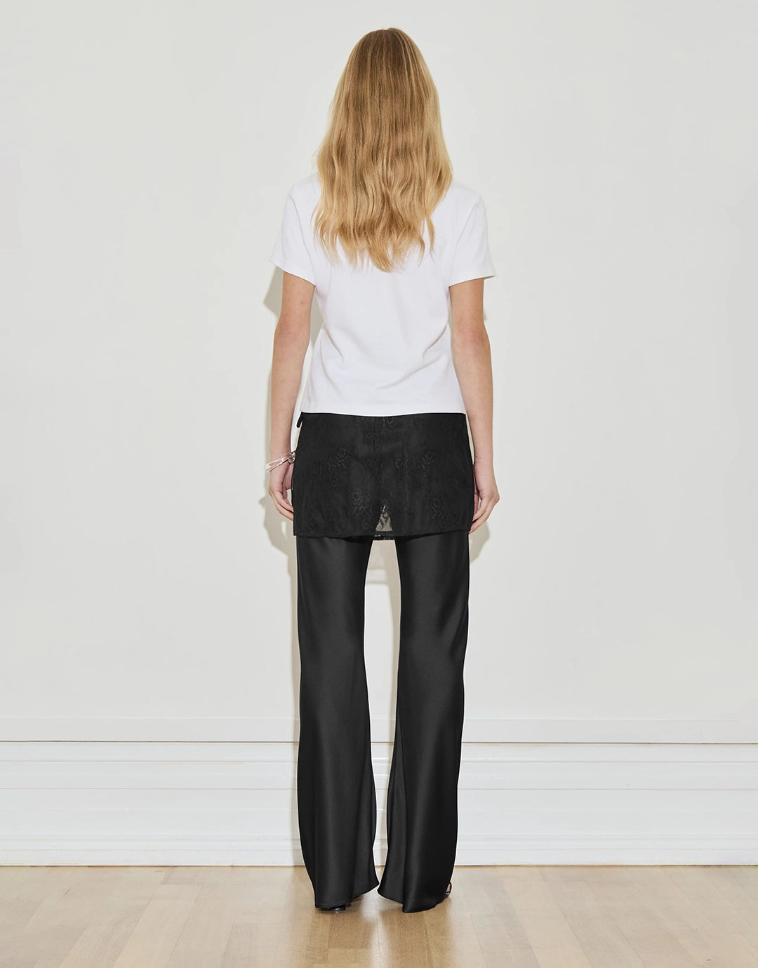 Lace Mini Skirt - Black