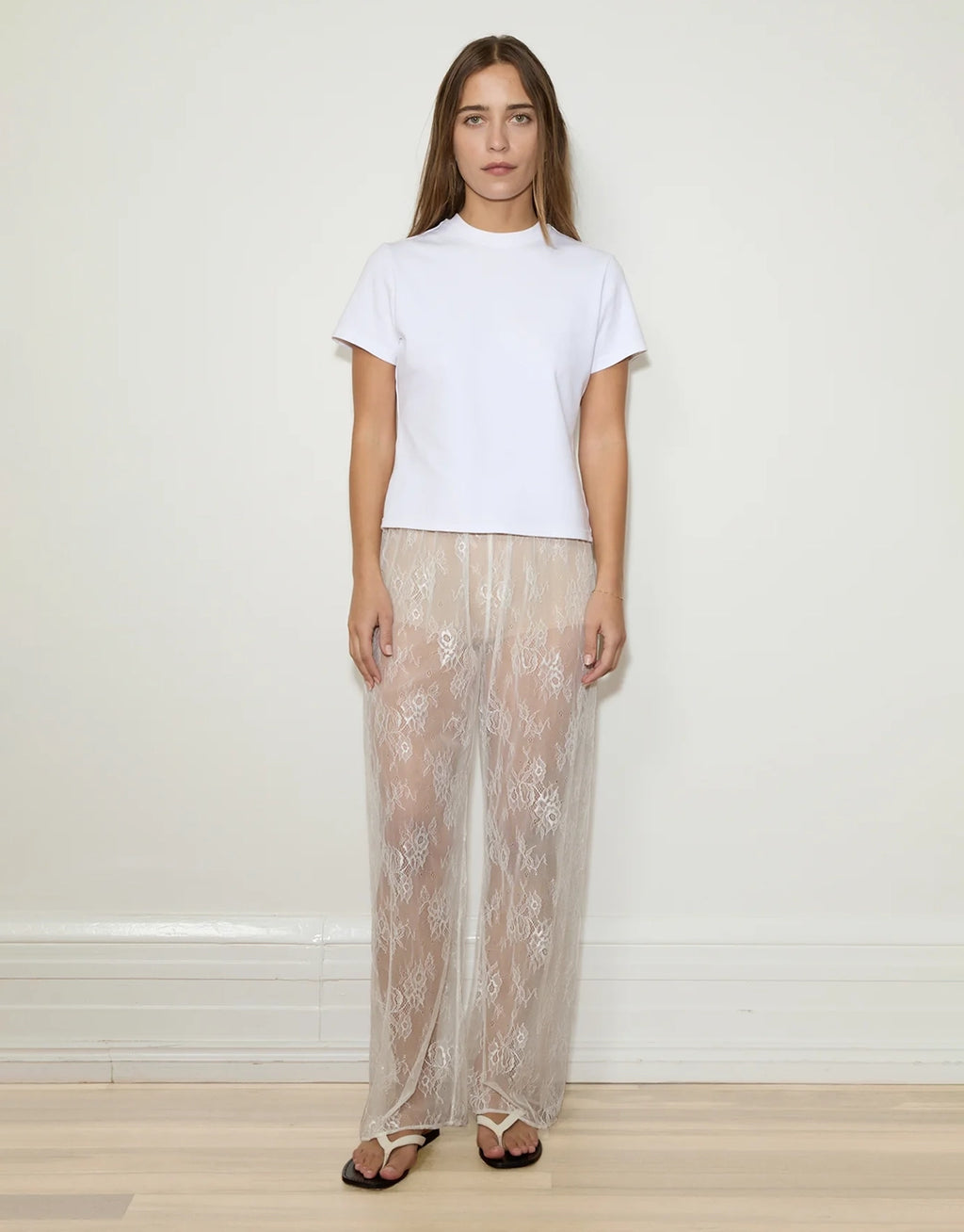 Lace Pants - Optic White