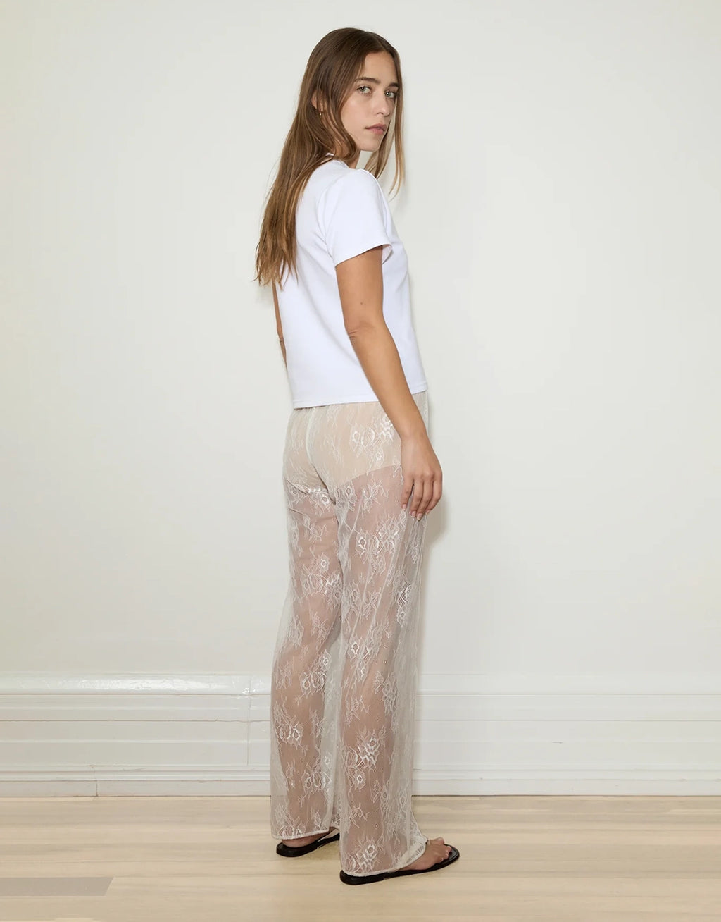Lace Pants - Optic White