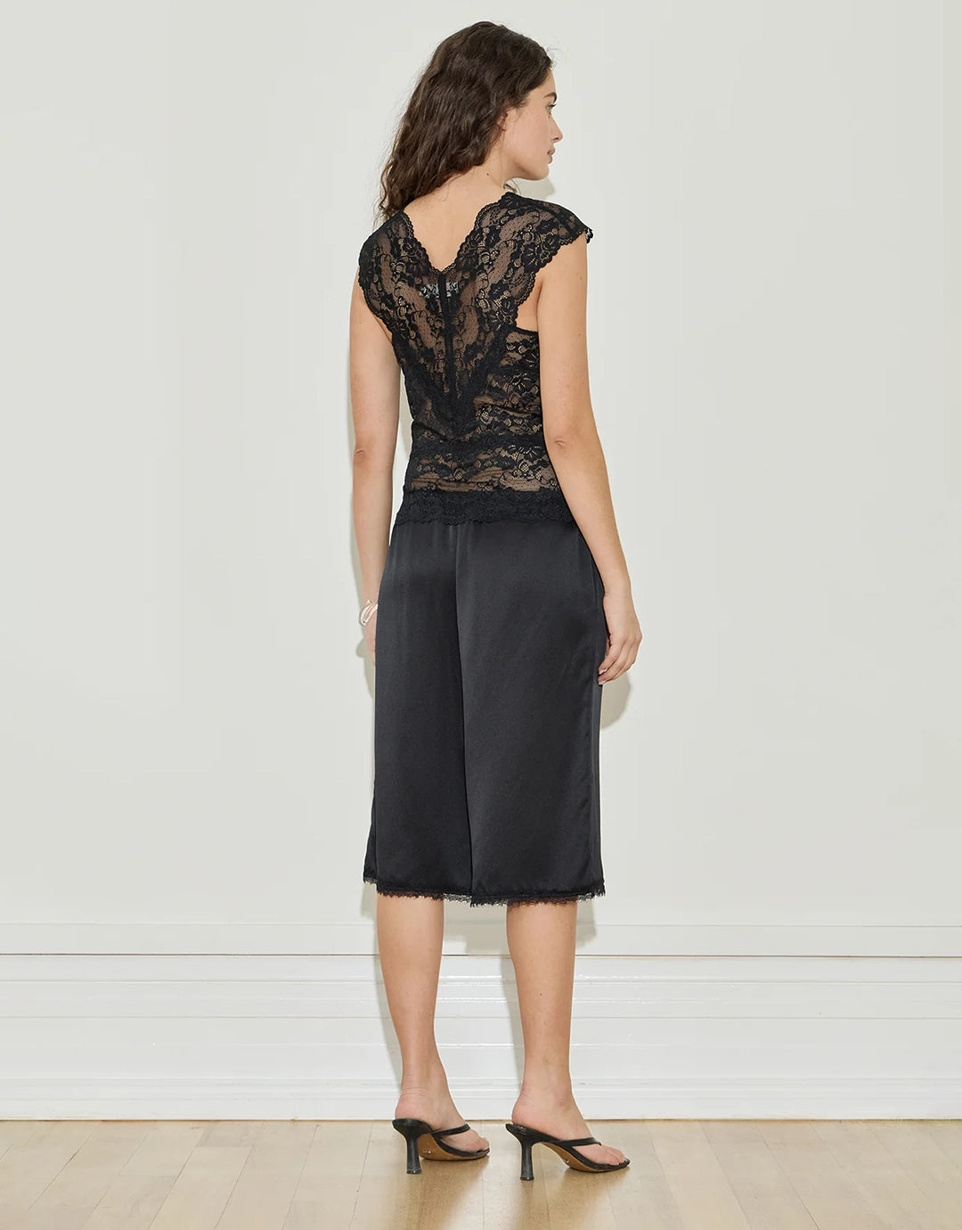 Lace Top - Black by Maison Essentiele - view 3