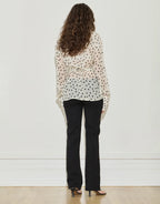 Wrap Shirt - Cream and Black Polka Dot by Maison Essentiele - view 3
