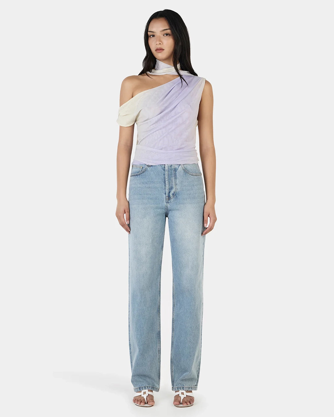 Malia Sheer Top - Golden Gradient