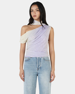 Malia Sheer Top - Golden Gradient by Ownley