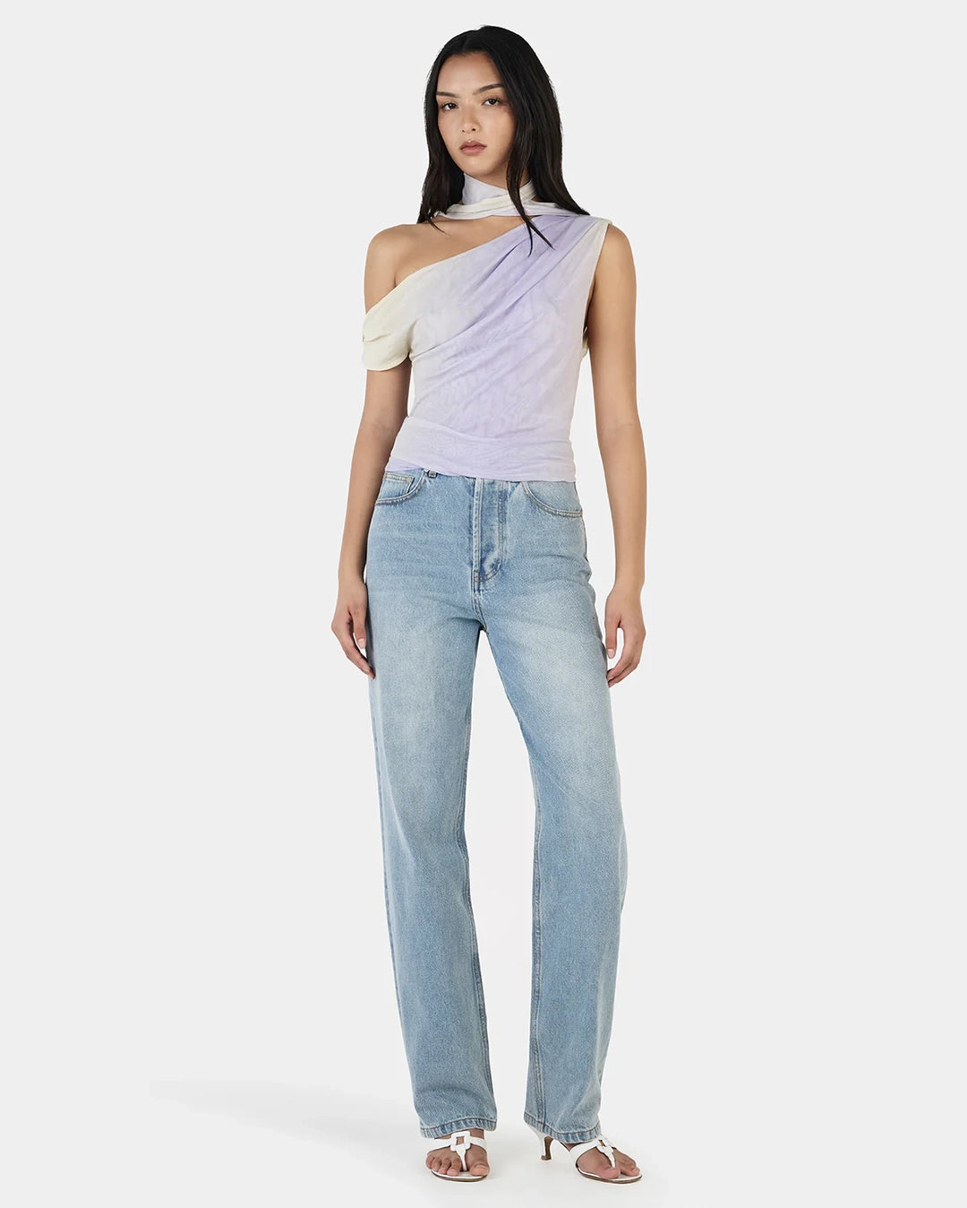 Malia Sheer Top - Golden Gradient