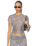 Mini Tee - Black Lattice by Miaou