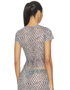 Mini Tee - Black Lattice by Miaou - view 3