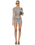 Mini Tee - Black Lattice by Miaou - view 4