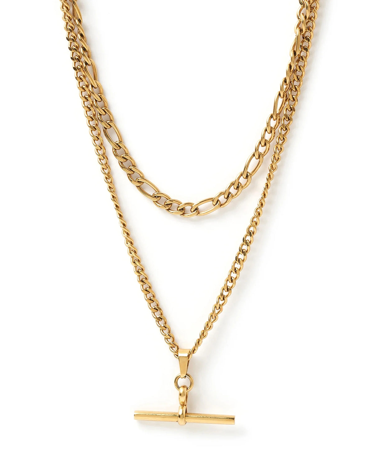 Marcella Double Stack Gold Necklace