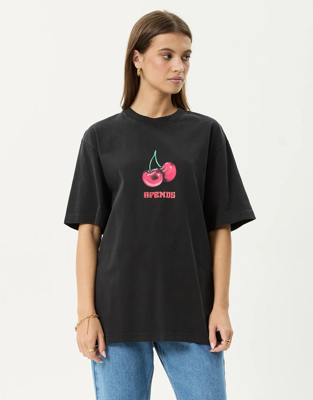 Abiza Retro T-Shirt - Stone Black