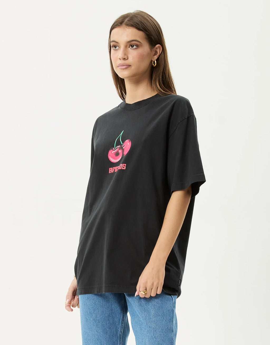 Abiza Retro T-Shirt - Stone Black