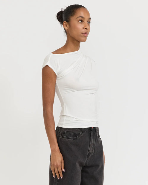 Bebe Top - White by Miaou