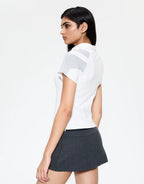 Paige Polo T-Shirt - White by Miaou - view 2
