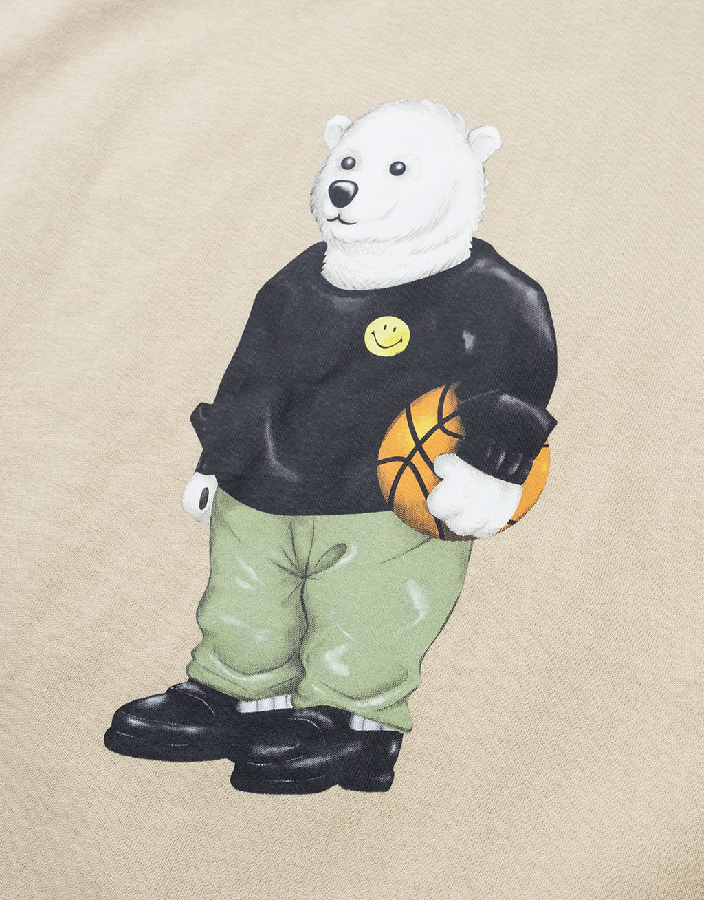 Smiley Polar Bear T-Shirt - Natural by Market - view 2