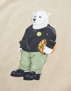 Smiley Polar Bear T-Shirt - Natural by Market - view 2