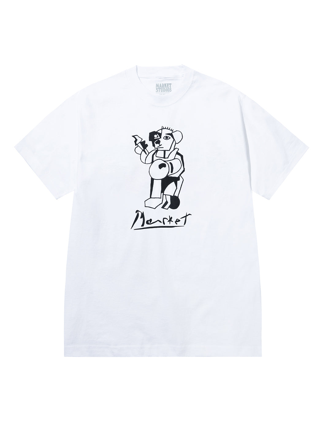 Cubism Bear T-Shirt - White