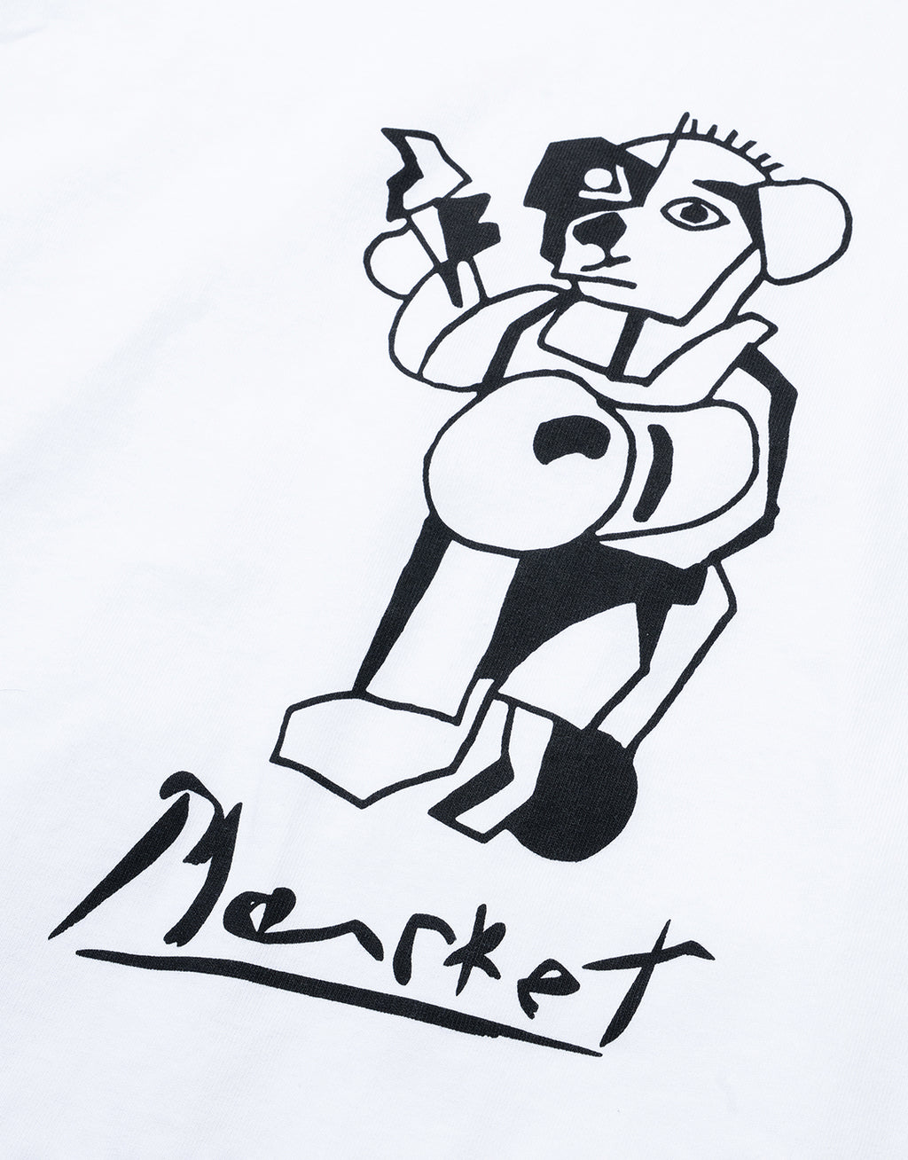 Cubism Bear T-Shirt - White by Market - view 2