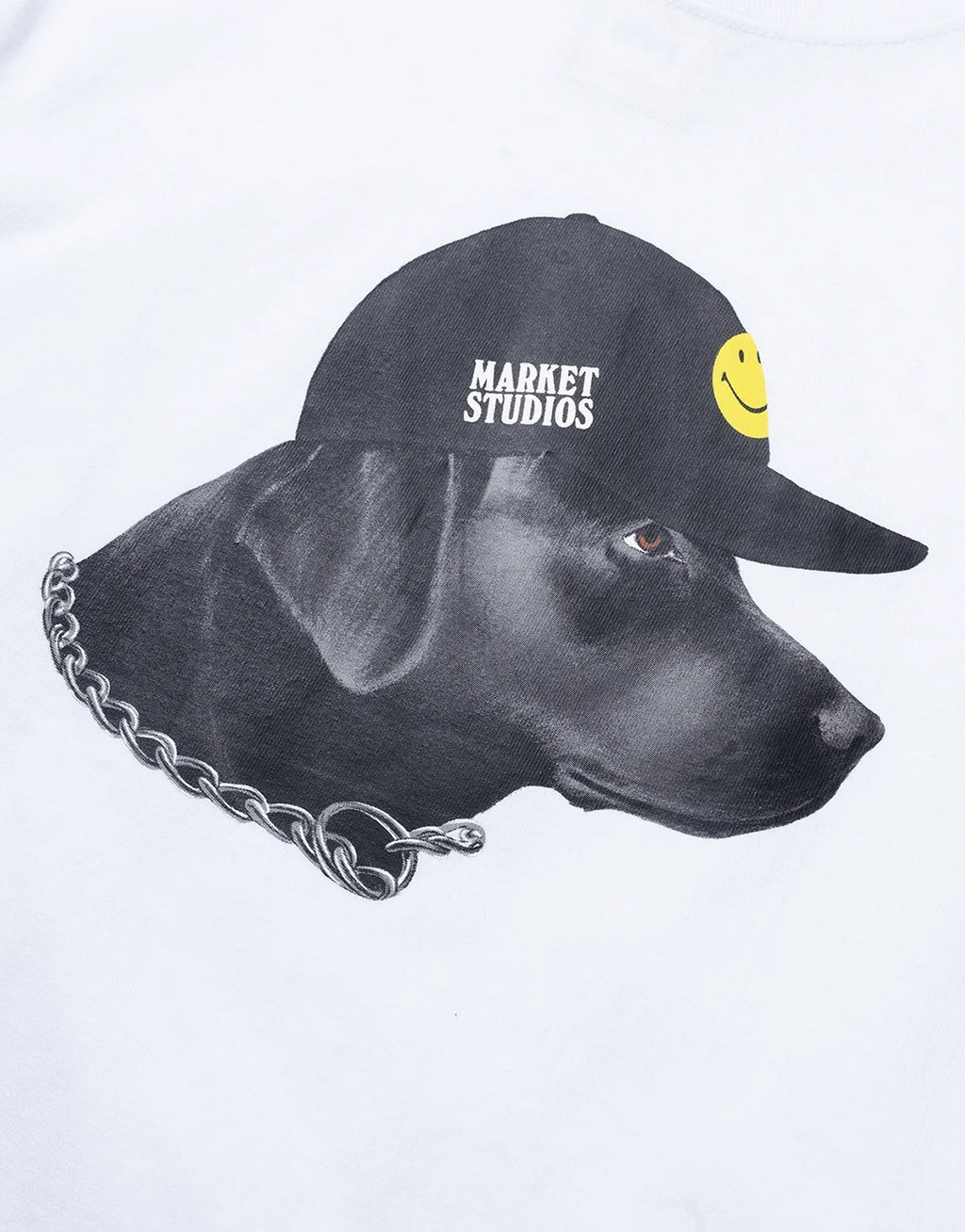 Smiley Dog Got Style T-Shirt - White by Market - view 2