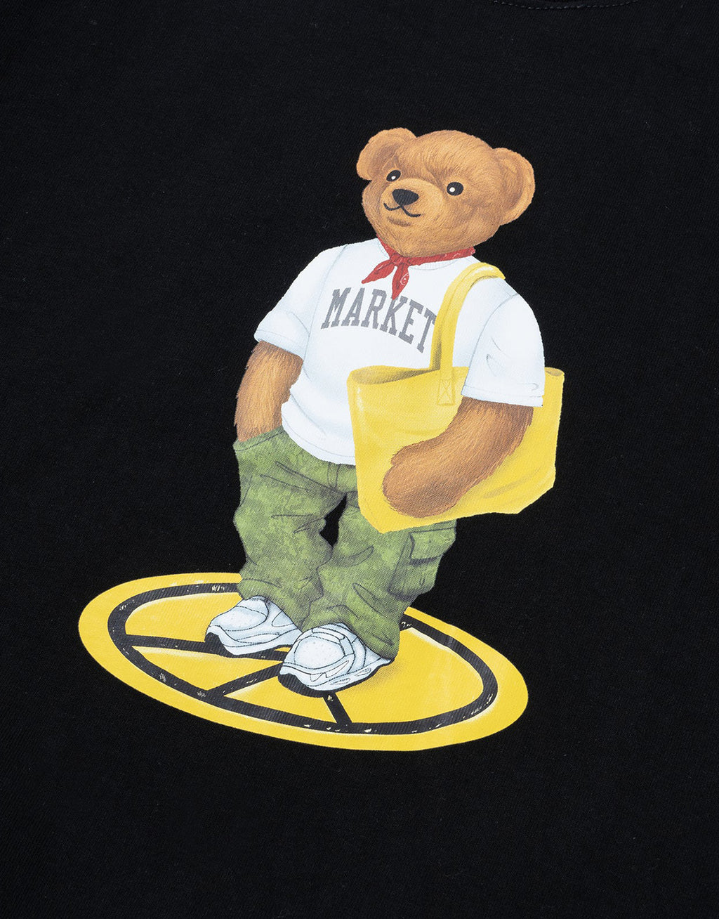 Stand For Peace Bear T-Shirt - Black