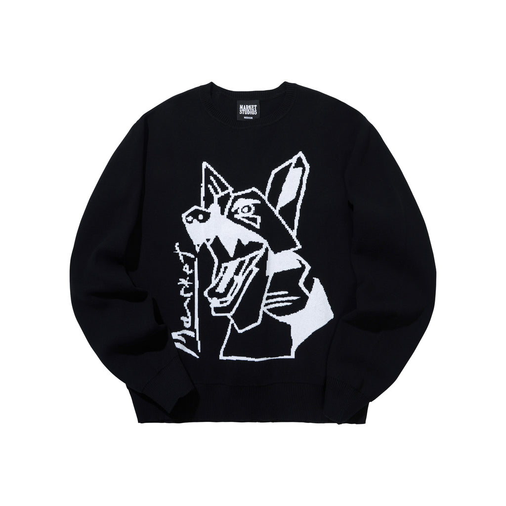 Cubism Beware Knit Sweater - Black