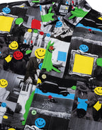 Smiley Collage Short Sleeve Shirt - Multi by Market - view 6