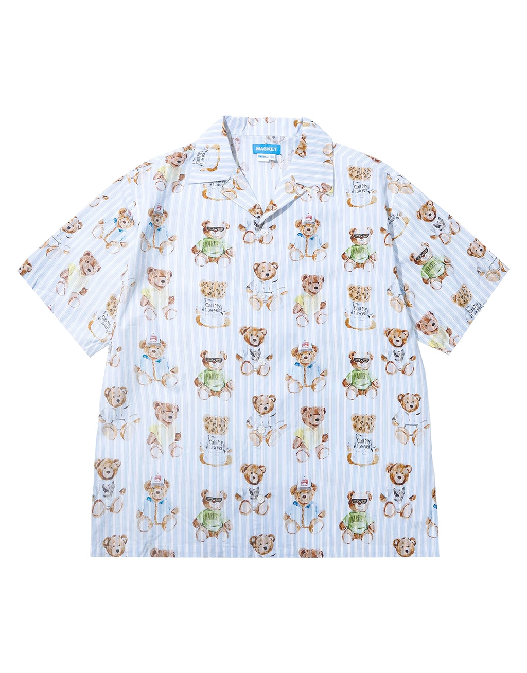 Teddy Striped Short Sleeve Shirt - Multi by Market - view 5