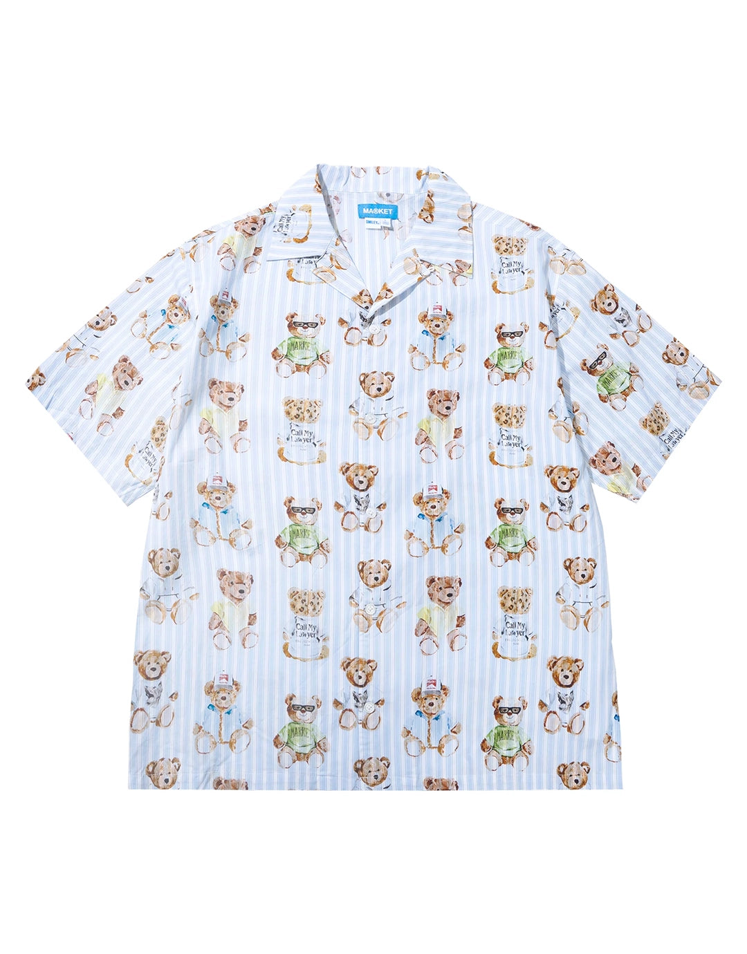 Teddy Striped Short Sleeve Shirt - Multi