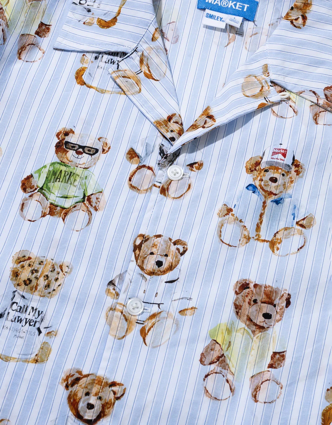 Teddy Striped Short Sleeve Shirt - Multi