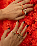 Nisha Ring - Mixed Metal by Mountain and Moon - view 2