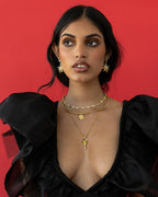 Pari Earrings - Gold by Mountain and Moon - view 2