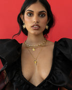 Priya Necklace - Gold by Mountain and Moon - view 4