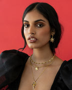 Priya Necklace - Gold by Mountain and Moon - view 3