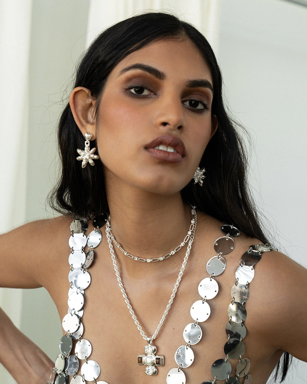 Pari Earrings - Silver