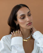 Gia Earrings - Gold by Mountain and Moon - view 4
