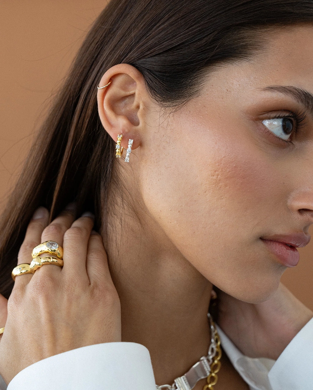 Gia Earrings - Gold
