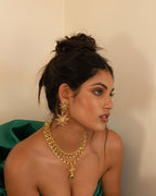 Mirabella Earings - Gold by Mountain and Moon - view 5