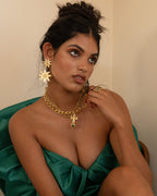 Mirabella Earings - Gold by Mountain and Moon - view 7