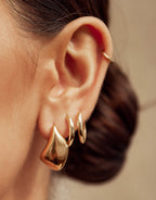 Delphine Gold Earrings by Arms of Eve - view 9