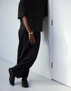 Hakama Pleated Pants - Black by Checks Downtown - view 5