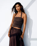 Hermione Mesh Top - Chocolate by Nude Lucy