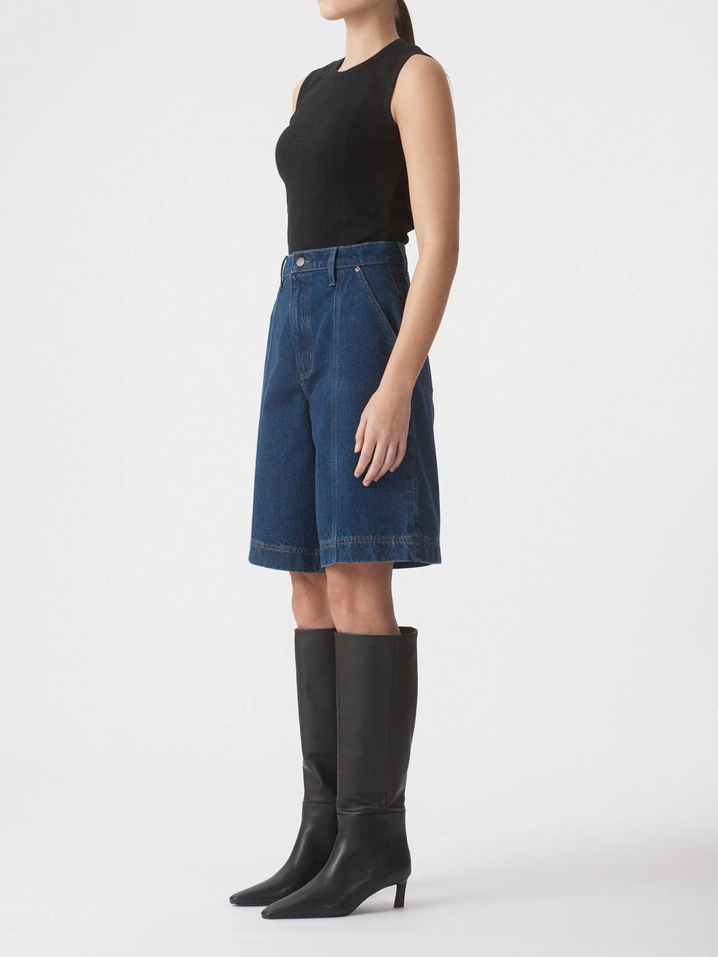 Francis Denim Shorts - Magnetic by Nobody Denim - view 3