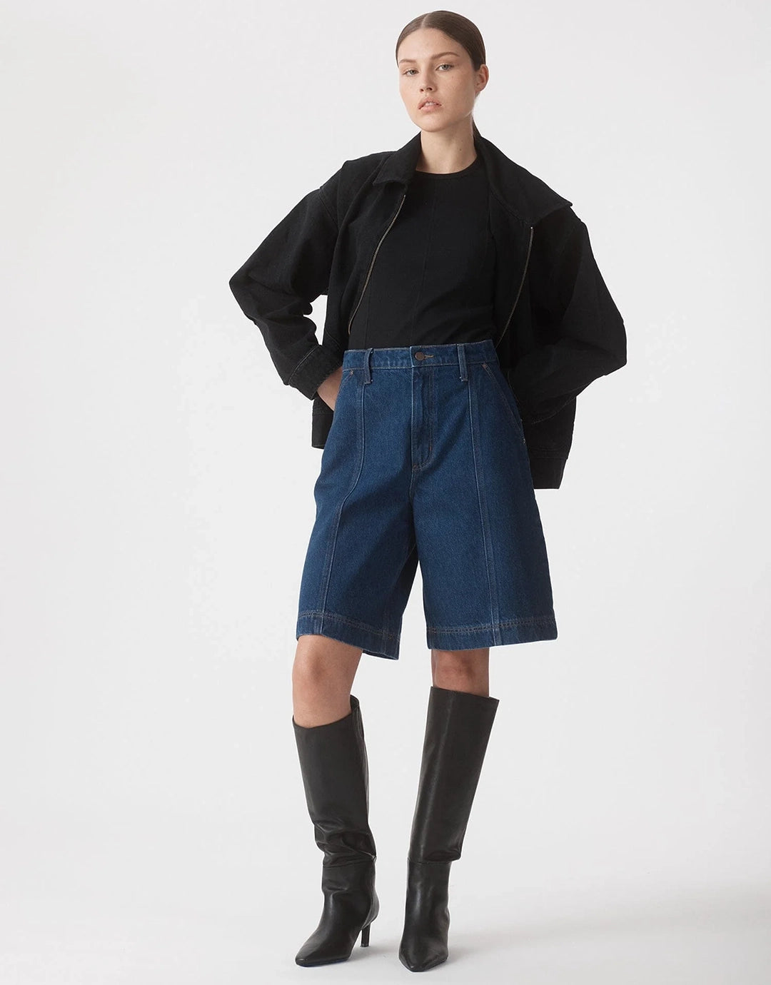Francis Denim Shorts - Magnetic by Nobody Denim - view 5