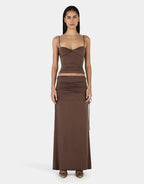 Norina Top - Chocolate by Ownley - view 3