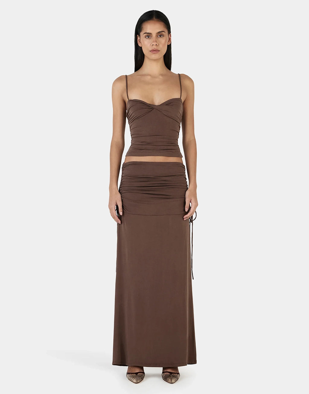 Heather Maxi Skirt - Chocolate