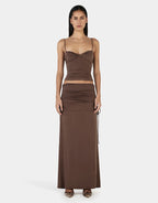 Heather Maxi Skirt - Chocolate by Ownley - view 2